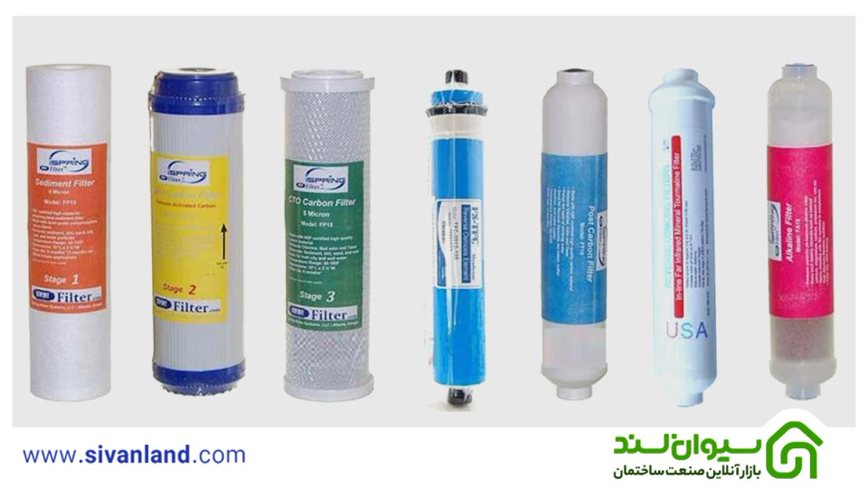 انواع فیلترهای تصفیه آب و کاربرد هر کدام؛ راهنمای کامل شناخت فیلترها